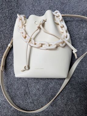 Mansur Gavriel twist leather bucket bag